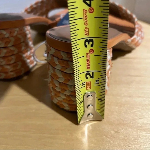 Universal Thread RACHEL Size 8 Mule Slide Heels Sandals Pink Orange NWT - Picture 12 of 13